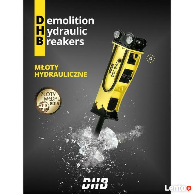 Młot hydrauliczny DHB 45S 430kg na maszyny 7-14 ton