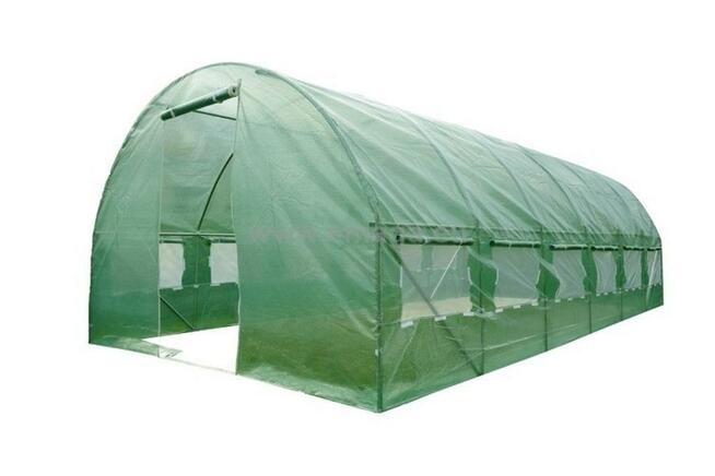 Tunel foliowy z oknami - 7 m2 350x200x200 cm zielony
