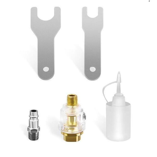 Pneumatyczna szlifierka trzpieniowa kątowa + miniolejarka