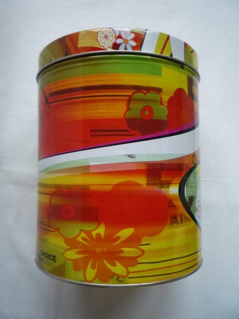 Nowa Duża puszka metalowa Design LOVE Unikat