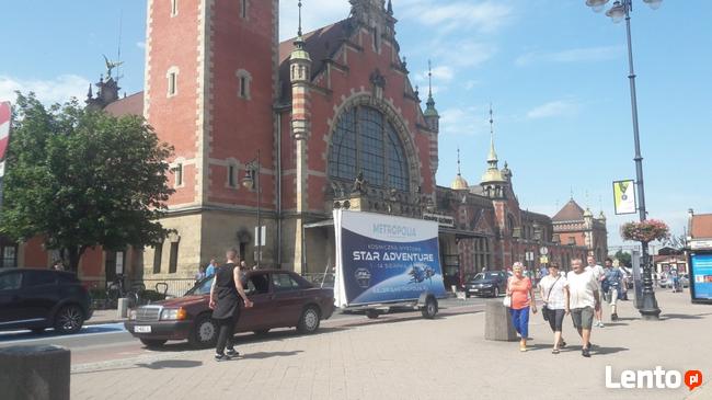 Przyczepy reklamowe Reklama mobilna przyczepa backlight led