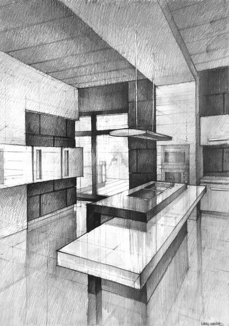 nauka architektonicznego rysunku odręcznego