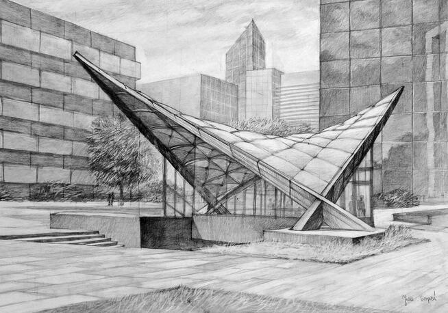 nauka architektonicznego rysunku odręcznego