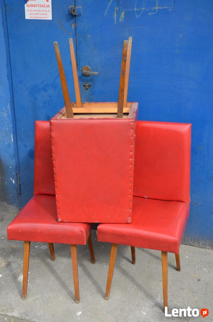 Krzesła PRL 3 szt. Krzesło patyczak, Fotele PRL, Meble PRL