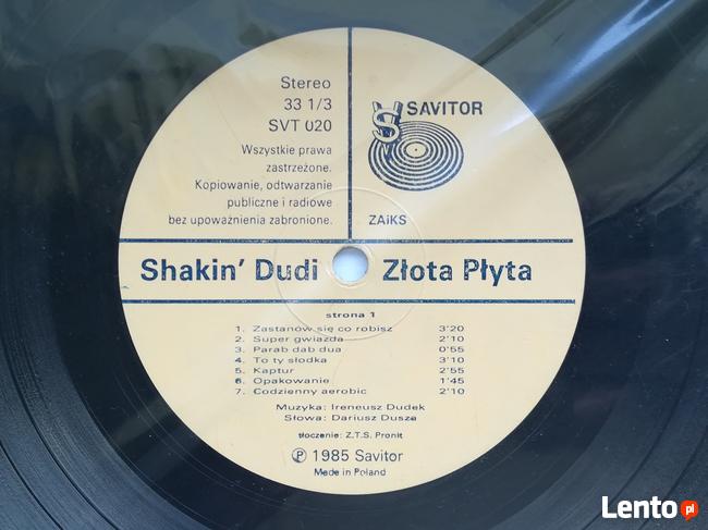 Płyta winylowa Shakin' Dudi Złota Płyta 1985