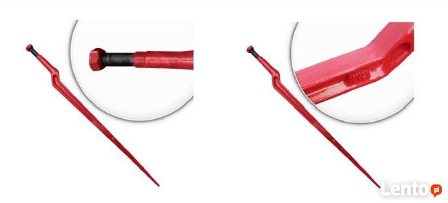 Karetka z widłami 1200x80x40mm klasa 2A zęby Euro złącze