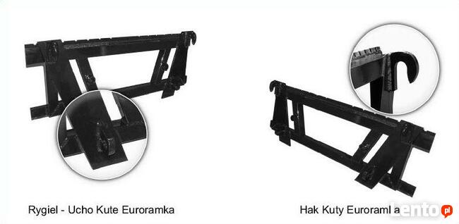 Karetka z widłami 1200x80x40mm klasa 2A mocowanie EURO