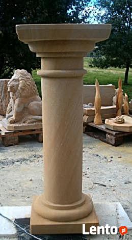 kolumny z kamienia, piaskowiec naturalny