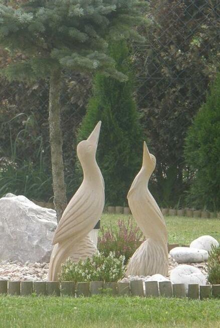 Zurawie z piaskowca , kamień naturalny, ręczna praca