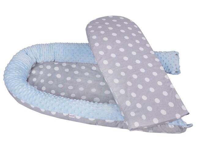 DUŻY DWUSTRONNY KOKON gniazdko NIEMOWLĘCE Z MATERACYKIEM koj