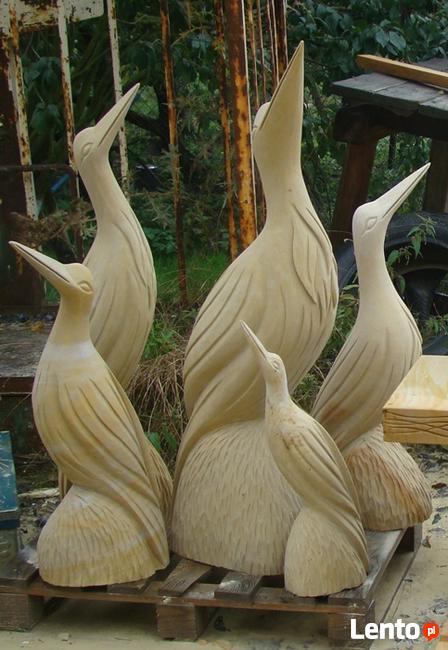 Zurawie z piaskowca , kamień naturalny, ręczna praca