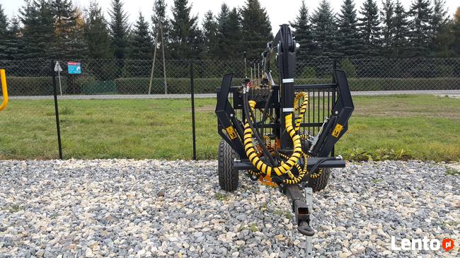 Przyczepa Leśna do drewna Country 3t Żuraw Dźwig 4.3 CHWYTAK