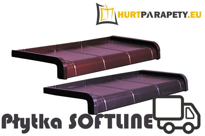 Parapet aluminiowy PŁYTKA SOFT LINE gr. 150 mm