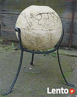 Donica ceramiczna mrozoodporna + stojak od kowala 75 cm.