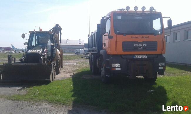 Usługi wynajem koparka kołowa prace ziemne niwelacje wykopy