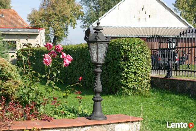 LAMPA ŻELIWNA STYLOWA OGRODOWA TARAS OŚWIETLENIE