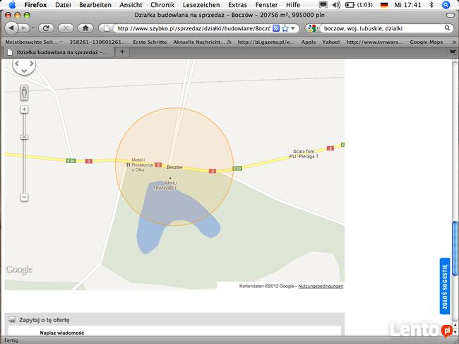 Nad jeziorami** budowlano-usługowa, Boczow