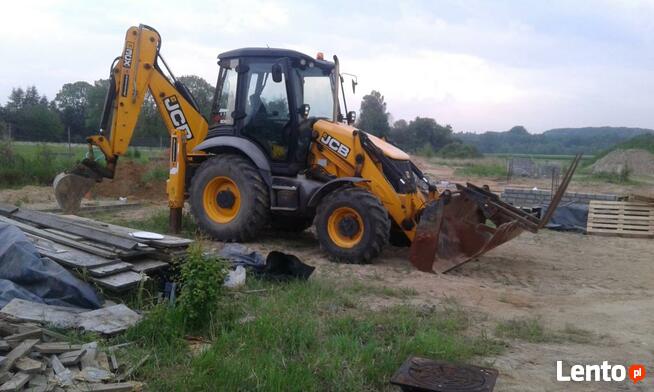 Usługi wynajem koparka kołowa prace ziemne niwelacje wykopy