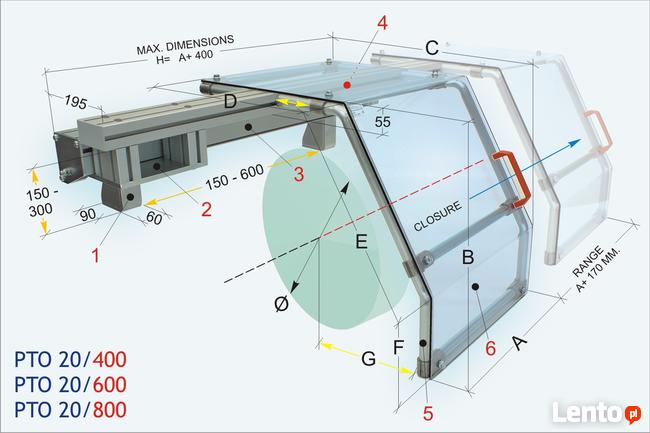 Osłona do tokarki TUM TUD TUC TUR