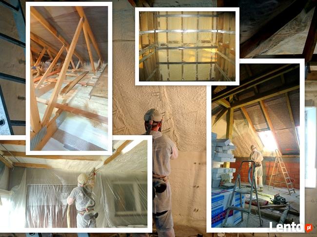 ocieplenie poddasza,pianka pur,ŁÓDŹ, izolacje: IZOMEDIA