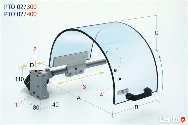 Osłona do tokarki TUM TUD TUC TUR