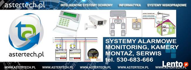 Montaż systemów alarmowych, kamer - monitoringu Szczecin