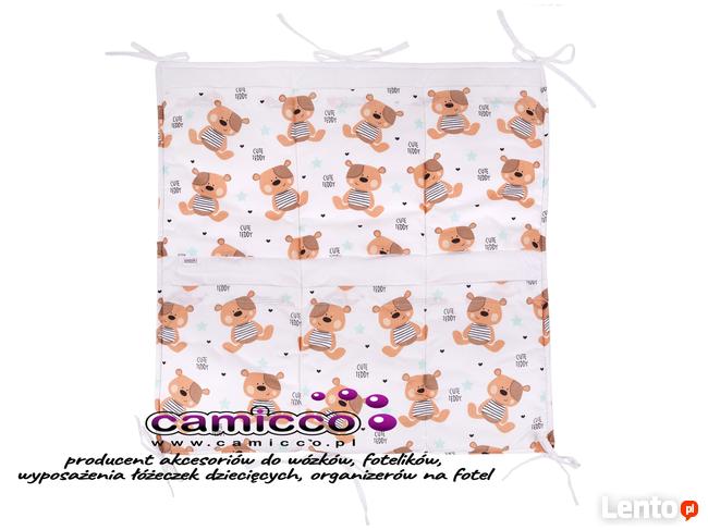 Organizer PRZYBORNIK na łóżeczko do łóżeczek 60 x 60