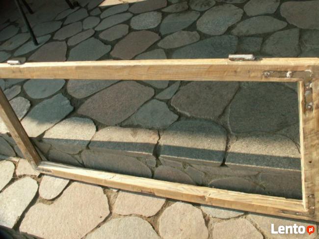 Rama okienna lustro aranżacja wnętrz obraz okno loft 52x114