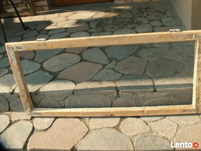 Rama okienna lustro aranżacja wnętrz obraz okno loft 52x114