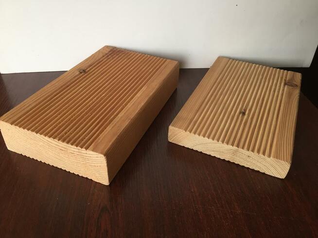 DESKA RYFLOWANA,TARAS MODRZEWIOWY, GŁADKA,KATOWICE TRANSP.