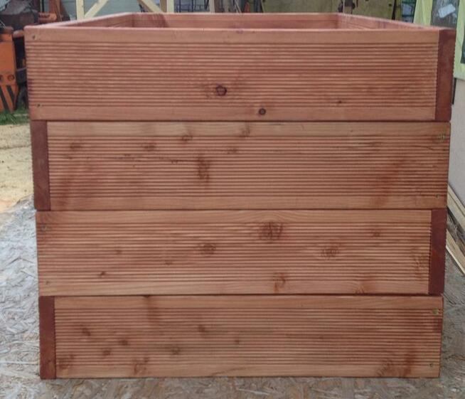 DESKA RYFLOWANA,TARAS MODRZEWIOWY, GŁADKA,KATOWICE TRANSP.