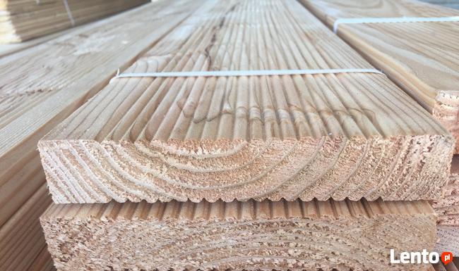 TARAS MODRZEWIOWY,DESKA RYFLOWANA,GŁADKA,TARNOWSKIE GÓRY TR.