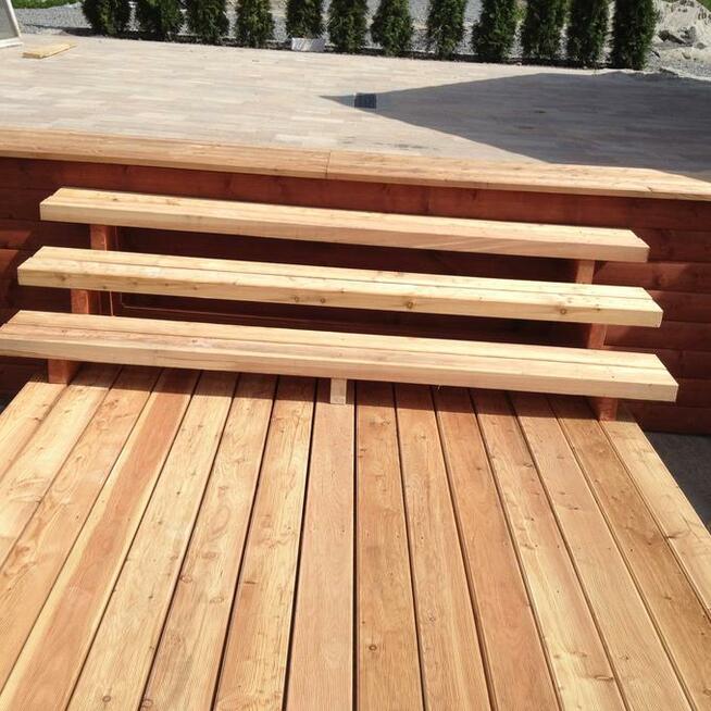 TARAS MODRZEWIOWY,DESKA RYFLOWANA,GŁADKA,CZĘSTOCHOWA TRANS.