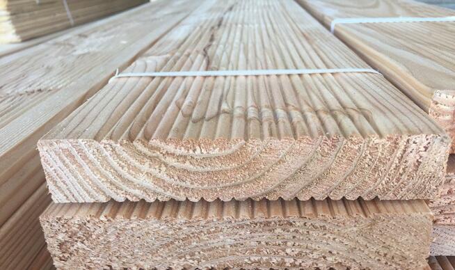 TARAS MODRZEWIOWY,DESKA RYFLOWANA,GŁADKA,CZĘSTOCHOWA TRANS.