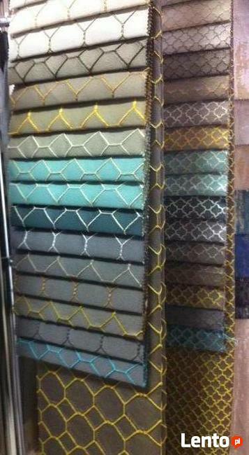 TKANINY NA ROLETY RZYMSKIE ZASŁONY NARZUTY PODUSZKI