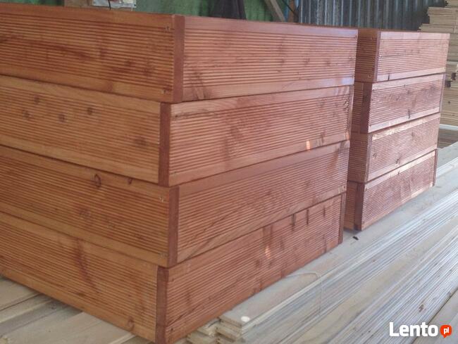 TARAS MODRZEWIOWY,DESKA RYFLOWANA,GŁADKA,TARNOWSKIE GÓRY TR.