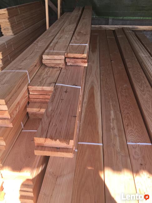 TARAS MODRZEWIOWY,DESKA RYFLOWANA,GŁADKA,TARNOWSKIE GÓRY TR.