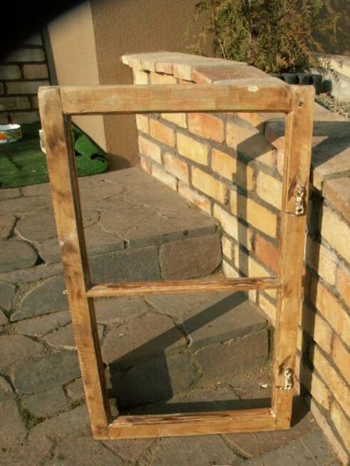 Rama okienna lustro aranżacja wnętrz obraz okno loft 49x79