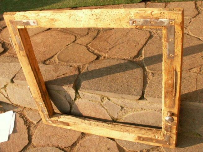 Rama okienna lustro aranżacja wnętrz obraz okno loft 50X46