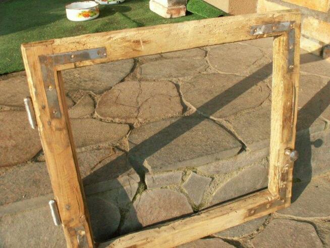 Rama okienna lustro aranżacja wnętrz obraz okno loft 50X46