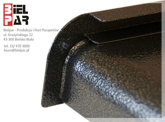 Parapety Aluminiowe imitacja płytki klinkierowej SOFT.