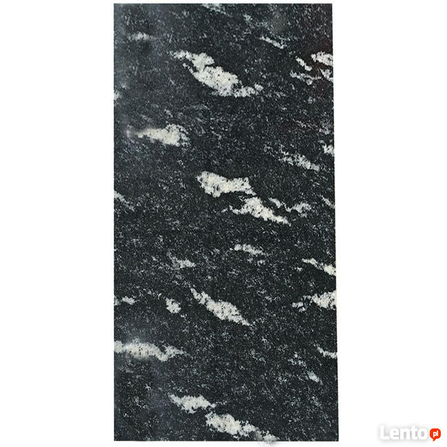Płytki granitowe polerowane czarne 30,5x61 snow leopard