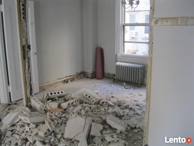 Wyburzenia ścian, skuwanie glazury, demontaże, rozbiórki, wy