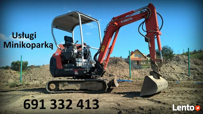 Usługi minikoparką Kielce Świętokrzyskie Koparka Mini