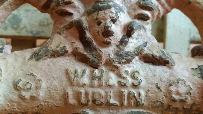 Waga szalkowa W.HESS LUBLIN 10 kg, antyk 100 lat