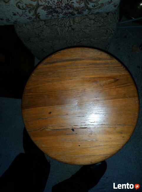 3 taborety drewniane