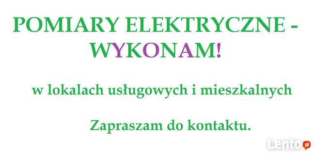 Pomiary elektryczne - wykonam!