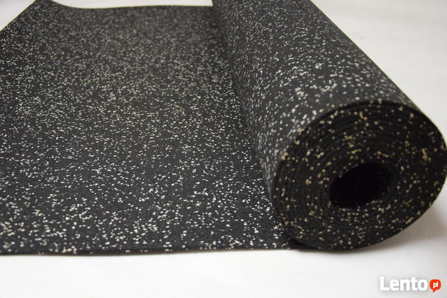 Mata w rolce gumowa siłownia 6mm nakrapiana mix kolor