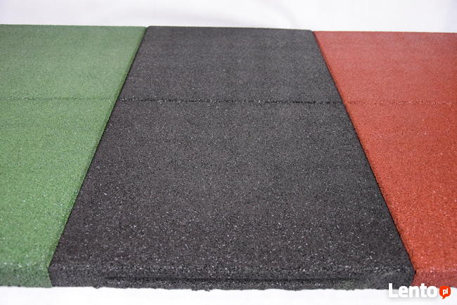 Płyta plac zabaw gumowa bezpieczna nawierzchnia HIC 1,5 red