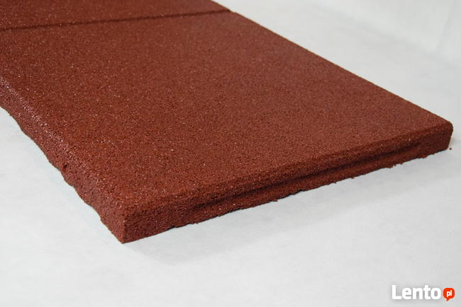 Płyta plac zabaw SBR bezpieczna nawierzchnia 100x50x4.5 red